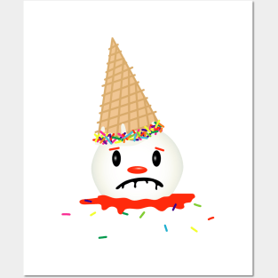 Sad Clown Cone Posters and Art